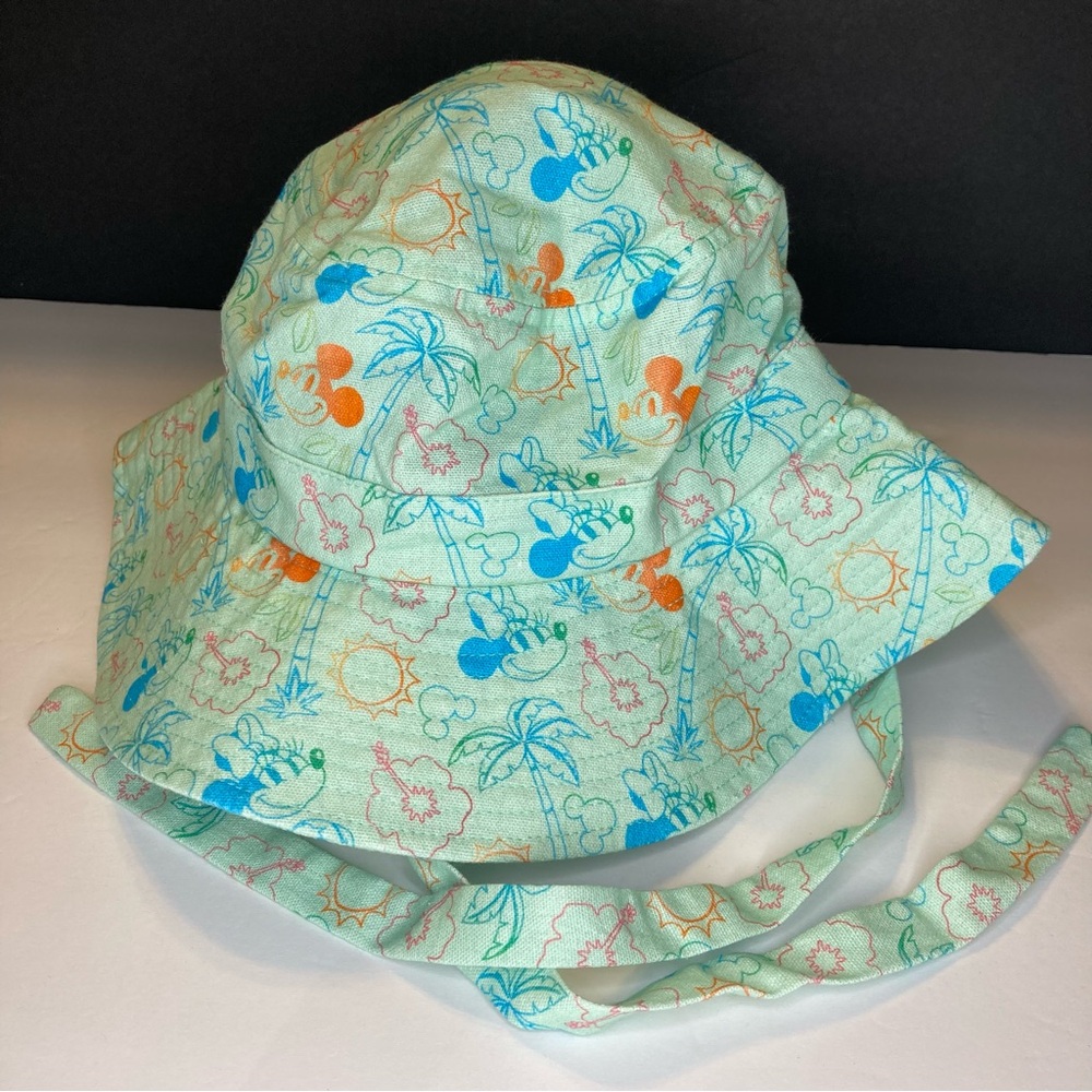 Disney Parks Mickey and Minnie Sun Hat with Tie Adult